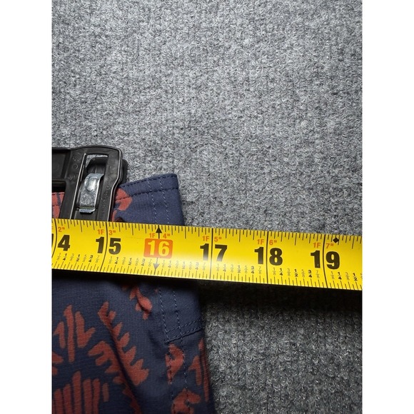 Patagonia Mens Navy Blue W Orange Print Board Shorts Swim Trunks Size 32 - Picture 9 of 10